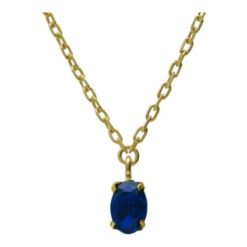 Victoria Cruz gemma sapphire gold ogrlica sa swarovski kristalima ( a4514-08dg ) Slike