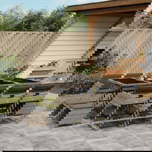 vidaXL 11-dijelni vrtni blagovaonski set s jastucima poliratan sivi Cijene