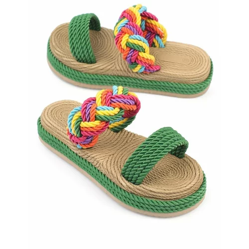 Capone Outfitters Sandals - Green - Flat