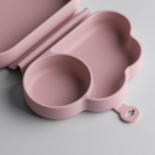 Tommee Tippee EasiStick&amp;trade; Silicone Foldable Plate &amp;scaron;katla za malico 4m+ Pink 1 kos Slike