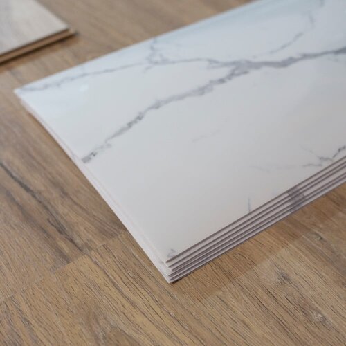 SP TREND Samoljepljivi paneli u setu za zid 6 kom 60x30 cm Statuario Venato &amp;ndash; Slike