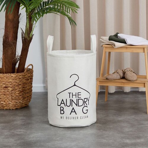 WALLXPERT Coco24035 White Laundry Basket Cene