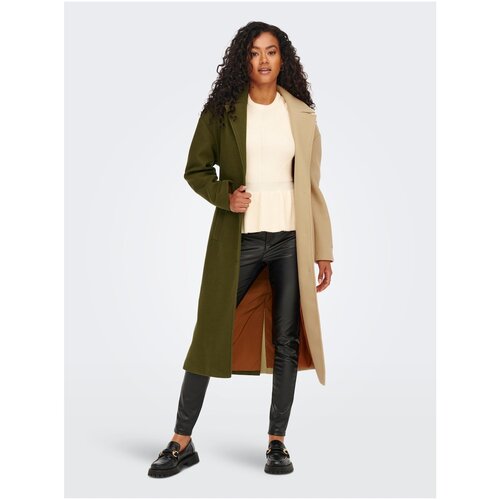 Only Green-beige coat Emma - Women | ePonuda.com