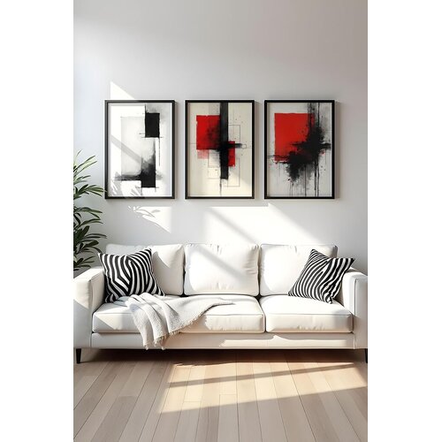 WALLXPERT Uramljena slika Huhu442, 50x70 cm, 3 dijela Cene