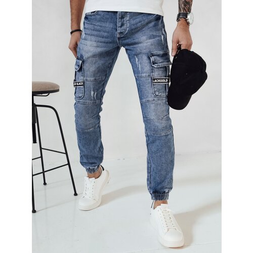DStreet Spodnie męskie jeansowe joggery jasnoniebieskie Slike
