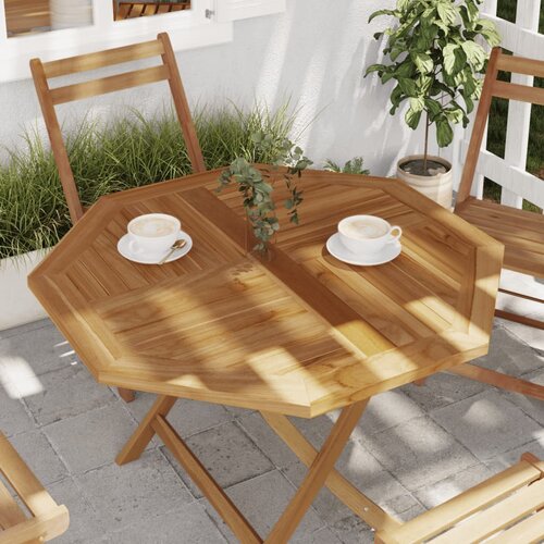 vidaXL Stolna ploča 90 x 90 x 2 5 cm osmerokutna od masivne tikovine Cijene