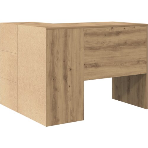  Kutni Stol Umetnički Hrast 102x88x75 cm Konstruirano drvo Slike