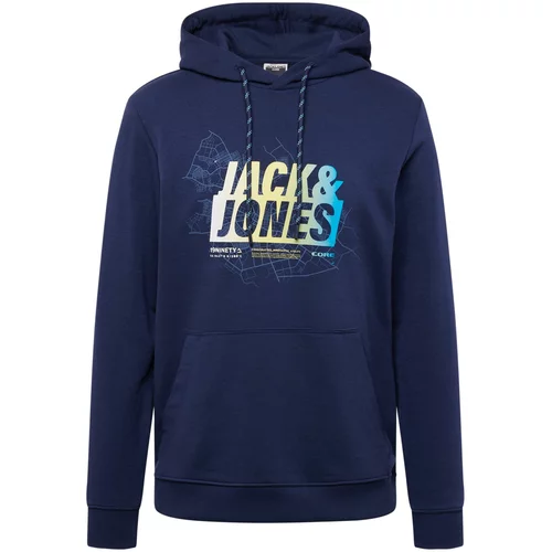 Jack & Jones Sweater majica 'MAP SUMMER' pijesak / mornarsko plava / svijetloplava