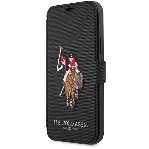 U.S. Polo Assn. PRIMER ZDA POLO ASSN. ETUI ZA ZBIRANJE VEZENINE ZA IPHONE 12/12 PRO ČRN, (21834528) Cene