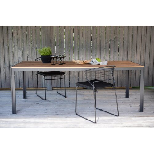 Venture Home Break pravokutni vrtni blagovaonski stol 205 &times; 90 cm, prirodna boja drva Cijene