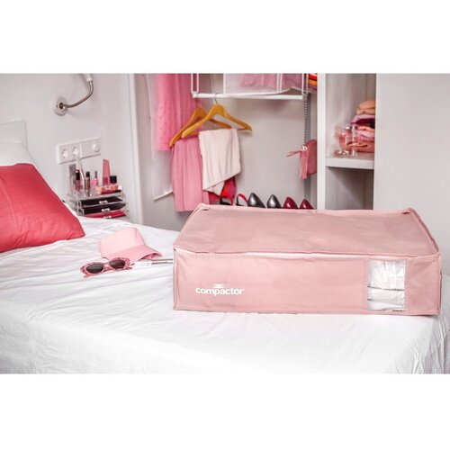 Compactor Vakuumska plastična &amp;scaron;katla za pod posteljo 65x45x15,5 cm Pink Edition &amp;ndash; Slike