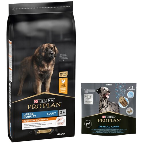  12 kg / 14 kg PURINA PRO PLAN + Dental Care grickalice gratis! - 14 kg Large Robust Everyday Nutrition + 426 g Dental Care Large Dog Cene