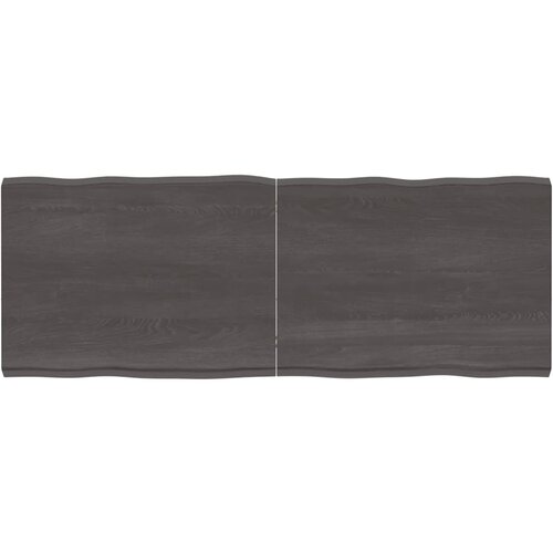 vidaXL Stolna ploča tamnosmeđa 160x60x(2-6) cm obrađena hrastovina Cene