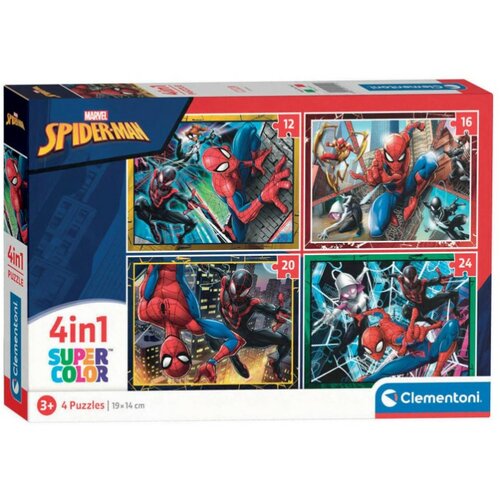 Clementoni puzzle spiderman 4/1 Slike