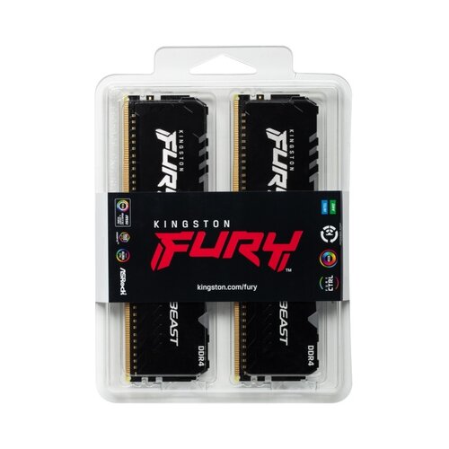 Kingston DDR4 FURY Beast RGB, 3200MHz, 2x8,16GB Slike
