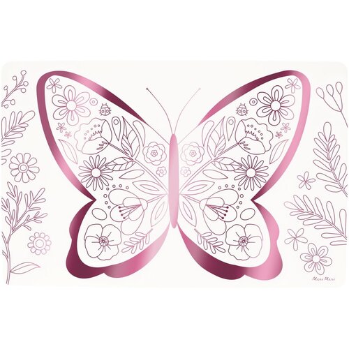 Meri Meri Papirnati pogrinjki v kompletu 8 ks 28x42.5 cm Butterflies &amp;amp; Flowers &amp;ndash; Slike
