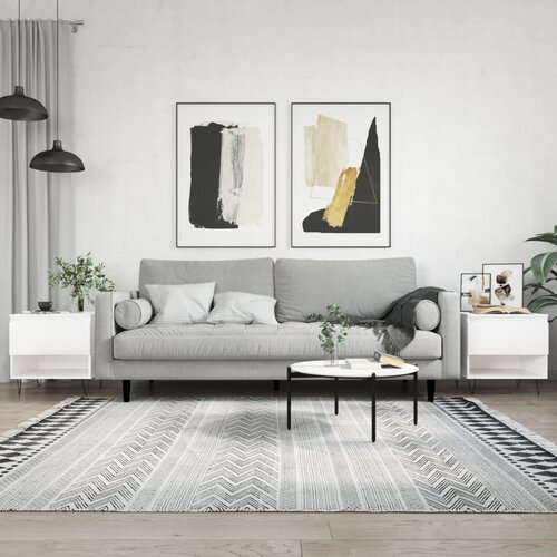 Stolići za kavu 2 kom sjajni bijeli 50 x 46 x 50 cm drveni Cijene