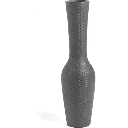 Evviva vaza Zig 16,5xh58cm, siva, keramika