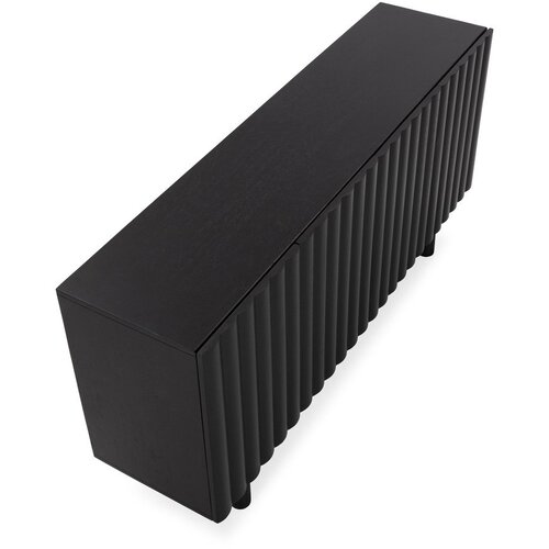 MOME Črna komoda iz masivnega manga 160x80x40 cm Tamira &amp;ndash; Slike
