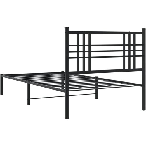  okvir za krevet s uzglavljem crni 90x190 cm Slike