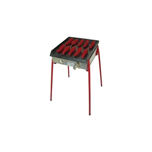 Gorenc Plinski rotilj, 40 x 40, Fe ploa, U plamenik, ventil, s nogama Slike