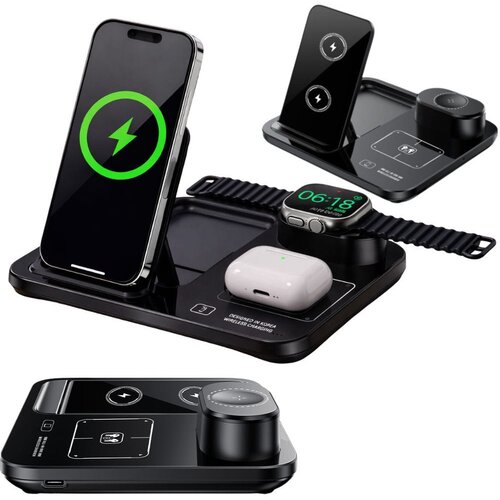  3u1 brzi bežični punjač za satove, telefone i slu&scaron;alice qc 3.0 15w usb Cijene