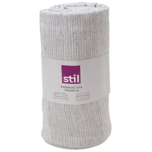 STIL prekrivač vita sivi 150x225 cm Slike