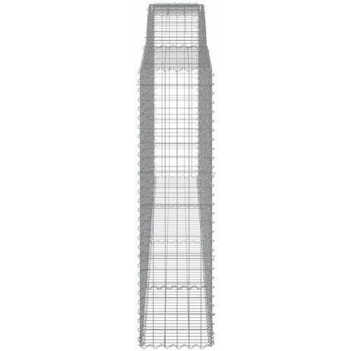 Lučne gabionske ko&amp;scaron;are 10kom 400x50x180/200cm pocinčano željezo Slike