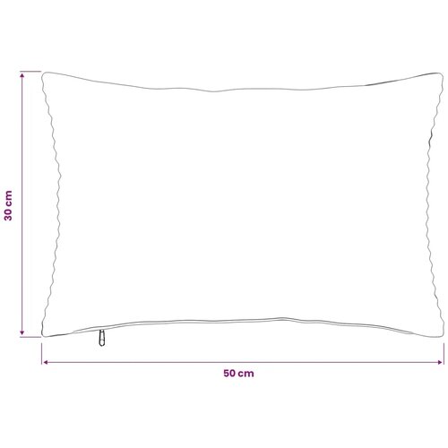  Presvlaka za jastuk 6 pcs HEERLEN Krem 30 x 50 cm Kord - Krem 30 x 50 cm 6 Slike
