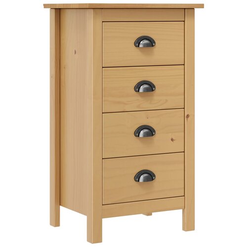 VidaXL Komoda Hill 46x35x80 cm trdna borovina Slike
