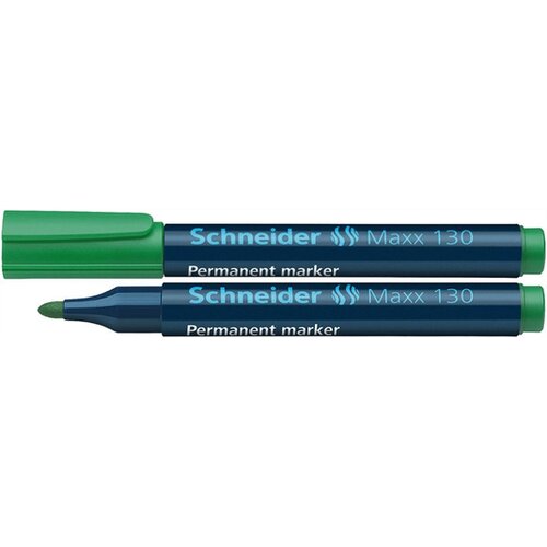 Schneider Flomaster , permanent marker, Maxx 130, 1-3 mm, zeleni Slike