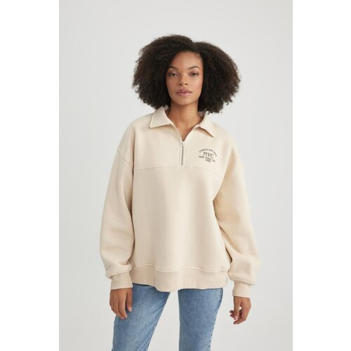 Defacto Polo Collar Thick Sweatshirt Cene