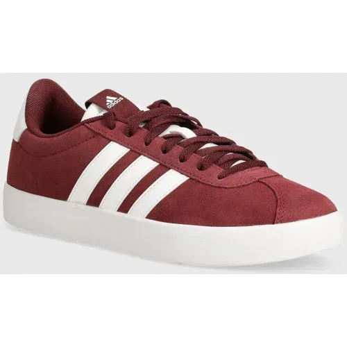 Adidas Superge iz semiša Vl Court bordo barva, IF4457