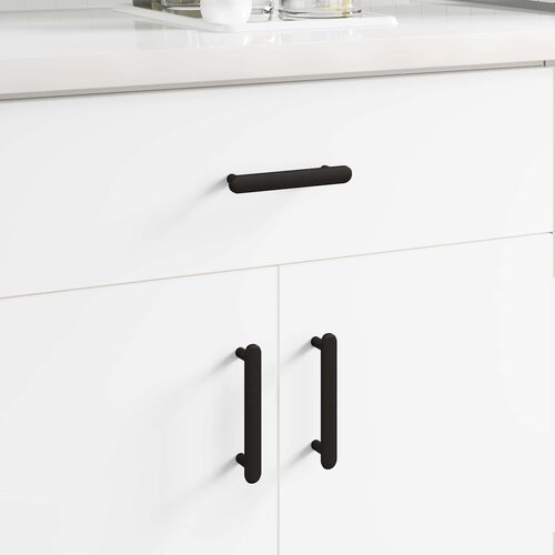 Drška za ormar 474 pcs Crna 121 x 16.6 x 28.3 mm Željezo Cene