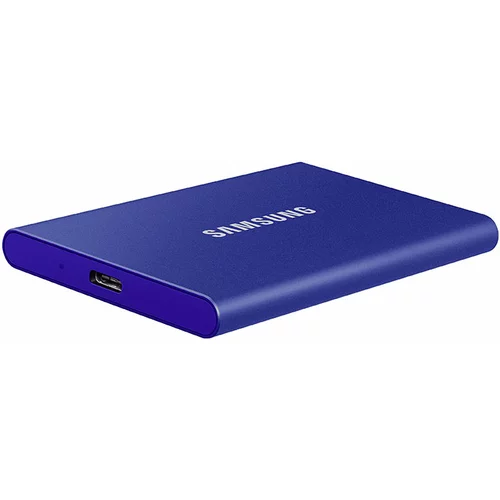 Samsung Zunanji prenosni disk T7 SSD, 2 TB, moder