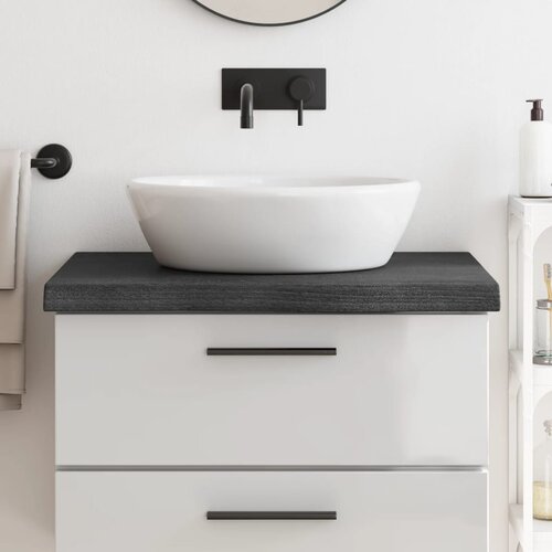  Kopalni&amp;scaron;ki pult temno siv 80x60x6 cm obdelan trden les Slike