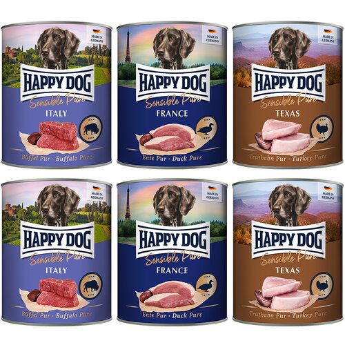 Happy Dog Sensible Pure 6 x 800 g - Mije&scaron;ano pakiranje (3 vrste) Cijene