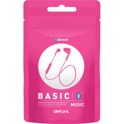 Defunc Bluetooth Earbudbasic music Pink, (21345213) Slike