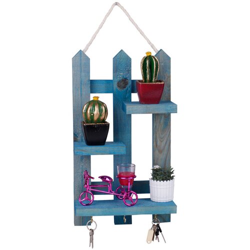 Aberto Design Polica za ključeve 213, 40x23x9cm, Plava Slike