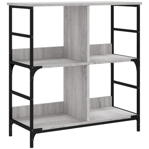 Maison Chic Knjižna omara - Knjižna polica - Knjižni regal siva sonoma 78,5x33x82 cm inženirski les, (21723572) Slike