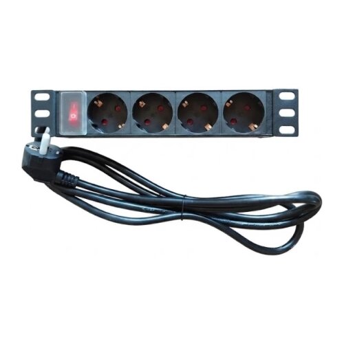ExeLink Razvodni PDU panel za REK 10inca sa 4 uticnih mesta (aluminijum),1U Cene