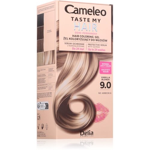 Delia Cosmetics Cameleo Taste My Hair polutrajna boja za kosu nijansa 9.0 Vanilla Blonde 1 kom Slike