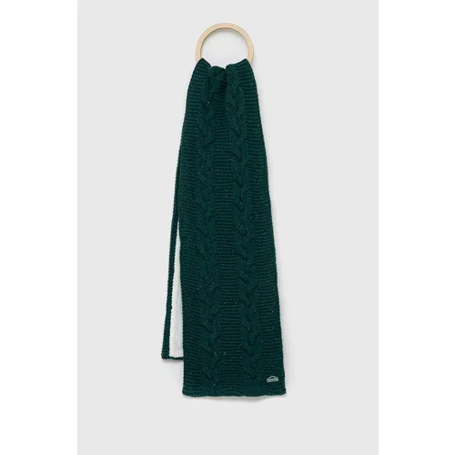 Superdry Šal s primjesom vune boja: zelena, jednobojni model