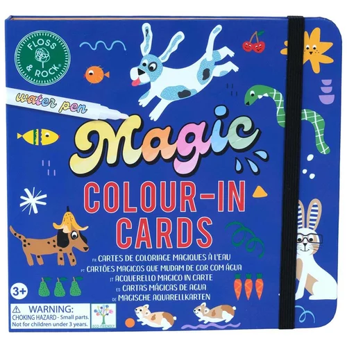 Floss&Rock® čarobna vodena bojanka magic colour-in cards pets