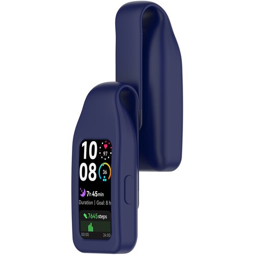 INF Jeklena zaponka za Huawei Band 10/9/8 - Silikon Blue, (22107814) Cene