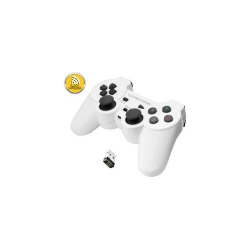 Game Pad ESPERANZA GLADIATOR, vibration, PS3/PC, wireless, white/black, EGG108W Cijene