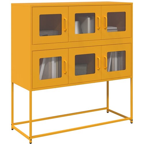  Komoda boja senfa 100,5x39x107 cm hladno valjani čelik Cijene
