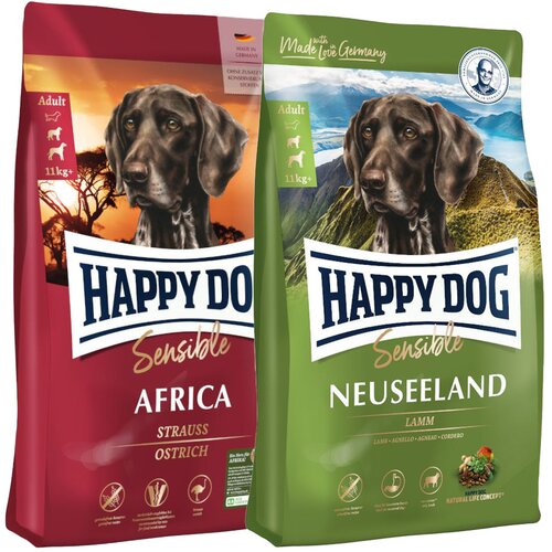  Mije&scaron;ano pakiranje: Happy Dog Supreme 2 x 12,5 kg - Mix: Africa & New Zealand Cijene