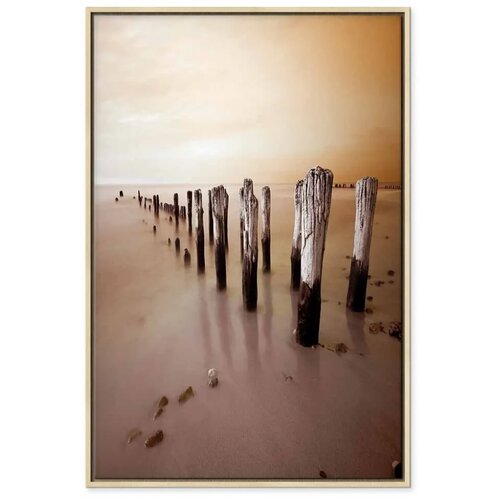 Slika - Autumn Outflow (1 Part) Vertical 80x120 U prirodnom drvenom okviru Slike