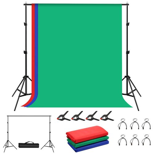 PULUZ FOTOGRAFSKI SET STATIV 2X2M + FOTOGRAFSKA OZADJA 3 KOS ZA STUDIO, (5000337405) Cene